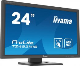 IIYAMA Monitor 24 cale T2453MIS-B1 VA,10p.dotyku,podczerwień,7H,HDMI,DP,VGA
