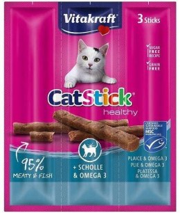 VITAKRAFT CAT STICK MINI flądra/omega3 dla kota 3szt