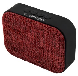 Esperanza Głośnik Bluetooth FM Samba czerwony