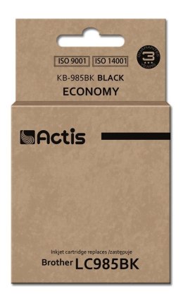 Actis KB-985Bk Tusz (zamiennik Brother LC985BK; Standard; 28,5 ml; czarny)