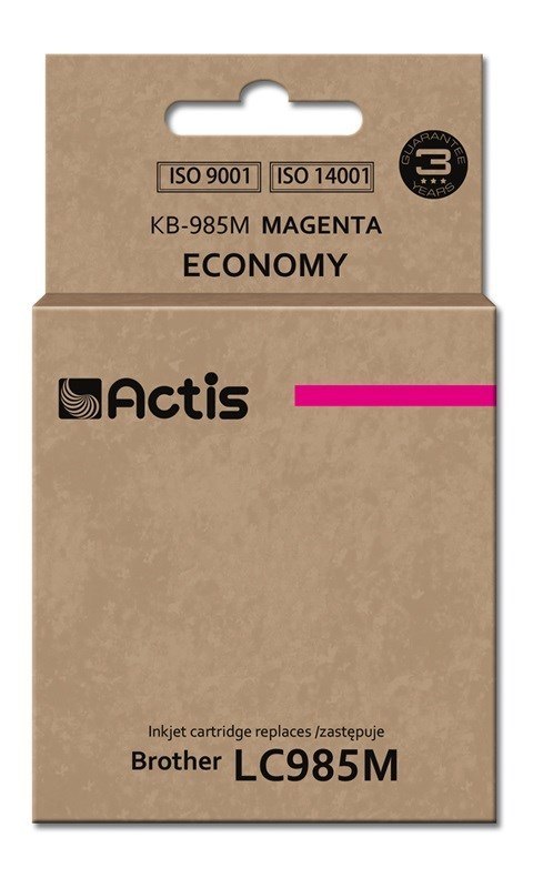 ACTIS KB-985M Tusz (zamiennik Brother LC985M; Standard; 19,5 ml; czerwony)