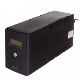 Digitus Zasilacz awaryjny UPS Line-Ineractive LCD, 600VA/360W, 1x12V/7Ah, AVR, 2xSCHUKO, USB, RJ11