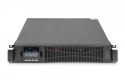 Digitus Zasilacz awaryjny UPS Online Rack 19" LCD, 1500VA/1500W, 3x12V/9Ah, 8xC13, USB, RS232, RJ45