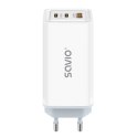 Savio Ładowarka sieciowa USB GaN 65W, Quick Charge 4.0, Power Delivery 3.0, LA-07