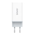 Savio Ładowarka sieciowa USB GaN 65W, Quick Charge 4.0, Power Delivery 3.0, LA-07