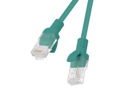 Kabel Patchcord Lanberg PCU5-10CC-0150-G (RJ45 - RJ45 ; 1,5m; UTP; kat. 5e; kolor zielony)