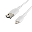 Belkin Kabel PVC USB-A to Lightning 2m White