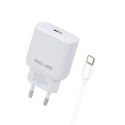 Beline Ładowarka sieciowa 30W GaN USB-C + kabel USB-C, biały