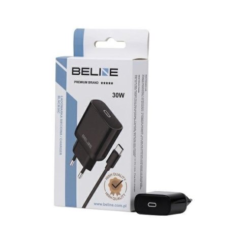 Beline Ładowarka sieciowa 30W GaN USB-C + kabel USB-C, czarna