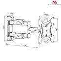 Uchwyt ścienny do telewizora Maclean MC-742 (Obrotowy, Uchylny; 13" - 42"; max. 30kg)