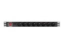 LANBERG LISTWA ZASILAJĄCA RACK PDU 19" (1U, 16A, 6X 230V PL, 2M, CZARNA) PDU-06E-0200-BK