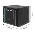 Qoltec Szafa RACK 19 cali | 9U | 600 x 500 x 600