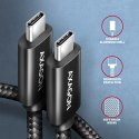 AXAGON BUCM2-CM15AB Kabel USB-C - USB-C, 1.5m 5A charging, ALU, 240W PD, oplot, USB2.0