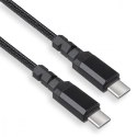 Maclean Kabel 2x USB-C 100W 1m wspierajacy PD przesyl danych do 10Gbps MCE491 Czarny