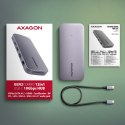 AXAGON HMC-12GM2 Wieloportowy hub USB + M.2 pozycja, 12in1 10Gbps, 3x USB-A, USB-C, HDMI, DP, RJ-45, SD/mSD, audio, PD