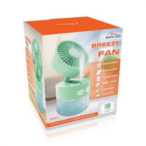 Media-Tech Nawilżacz powietrza Breeze Fan MT6515 350ml