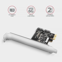 AXAGON PCES-SJ2 Kontroler PCIe 2x wewnętrzny port SATA 6G, chipset JMB582 SP & LP