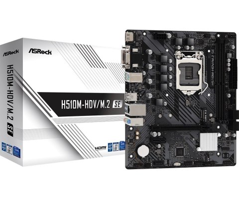 ASRock Płyta główna H510M-HDV/M.2 SE s1200 2DDR4 HDMI/DVI mATX