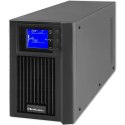 Qoltec Zasilacz awaryjny UPS | On-line | Pure Sine Wave | 2kVA | 1.6kW |LCD | USB