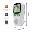 Qoltec Watomierz Licznik zużycia energii PM0627 z historią pomiaru | 3680W | 16A | LCD