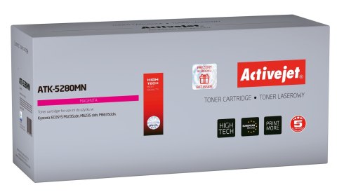 Activejet ATK-5280MN Toner (zamiennik Kyocera TK-5280M; Supreme; 11000 stron; czerwony)