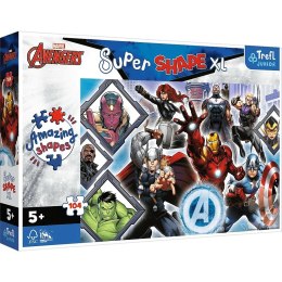 Trefl Puzzle 104 elementy XL Super Shape Twoi ulubieni Avengersi