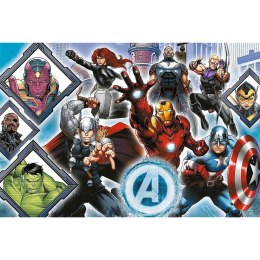 Trefl Puzzle 104 elementy XL Super Shape Twoi ulubieni Avengersi