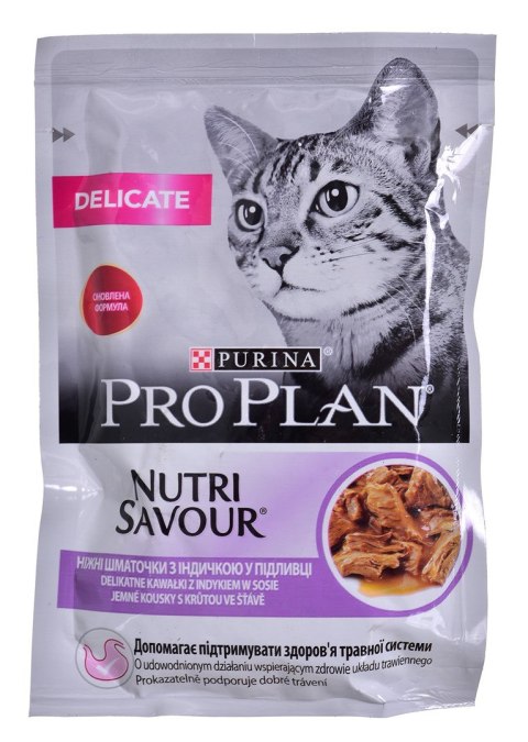 PURINA Pro Plan Cat Delicate indyk - karma dla kota - 85 g