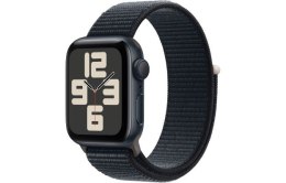 Apple Watch SE GPS, 40mm Koperta z aluminium w kolorze północy z opaską sportową w kolorze północy
