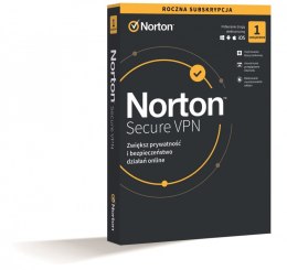Norton Oprogramowanie Norton Secure VPN PL 1 użytkownik, 1 urządzenie, 1 rok 21420123