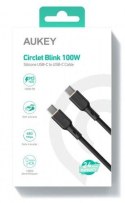 AUKEY CB-SCC101 silikonowy kabel USB C - USB C | 1m | 5A | 100W PD | 20V