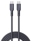 AUKEY CB-SCC102 silokonowy kabel USB C - USB C | 1.8m | 5A | 100WPD | 20V