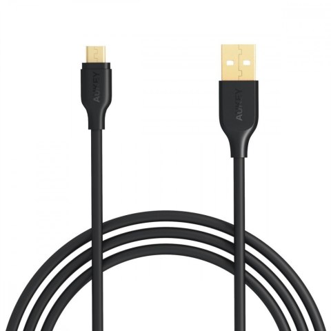 AUKEY CB-MD1 kabel micro USB - USB-A 1m 480 Mbps Quick Charge czarny