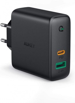 AUKEY PA-D3 ładowarka sieciowa 2xUSB Power Delivery (1xUSB A+1xUSB C) 60W 5.4A