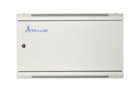 Extralink Szafka wisząca rack 6U 600x600 szara metalowe drzwi