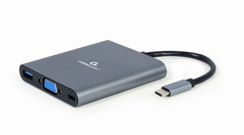 Gembird Adapter USB-C Hub HDMI USB-C PD VGA USB 3.0 Audio Card