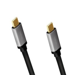LogiLink Kabel USB-C M/M, PD, aluminiowy 1.5m