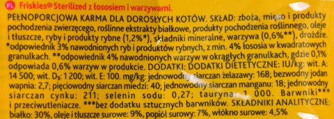 FRISKIES Cat Sterile - łosoś, warzywa 1,5kg