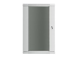 Lanberg Szafa instalacyjna wisząca 19 22U 600X600mm szara (drzwi szklane)