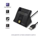Qoltec Inteligentny czytnik chipowych kart ID | USB 2.0 | Plug&play
