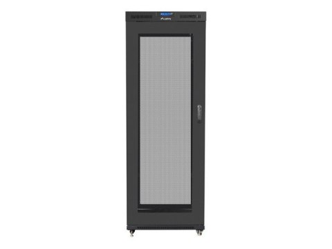 Lanberg Szafa instalacyjna RACK stojąca 19 27U 800X1000 czarna LCD (FLAT PACK)