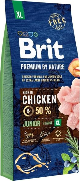 BRIT PREMIUM BY NATURE Junior XL- sucha karma dla szczeniąt ras dużych - 15 kg