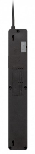 Lestar Listwa przeciwprzepięciowa ZX 510, 1L, 1,5m, czarna