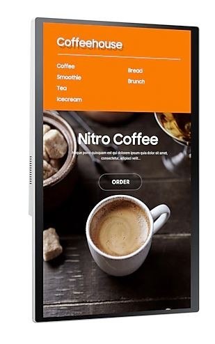 Samsung Monitor profesjonalny KIOSK KM24A/Tizen 24 cale Matowy, Dotykowa 16h/7 250(cd/m2) 1920x1080(FHD) S6 Player 3 lata d2d (LH24KMATB