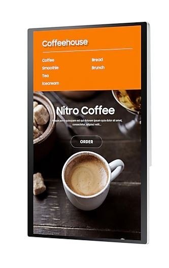 Samsung Monitor profesjonalny KIOSK KM24A/Tizen 24 cale Matowy, Dotykowa 16h/7 250(cd/m2) 1920x1080(FHD) S6 Player 3 lata d2d (LH24KMATB