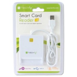 Techly Czytnik USB 2.0 Kart / Smart Card biały