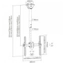 Techly Uchwyt sufitowy LCD/LED 32-55cali czarny, 50kg