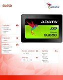 Adata Dysk SSD Ultimate SU650 960GB 2.5 S3 3D TLC Retail