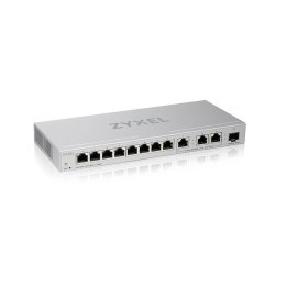 Zyxel Przełącznik zarządzalny XGS1250-12, 12-Port Gigabit webmanaged Switch with 8 port 1G + 3-Port MultiGig 1/2.5/5/10G + 1-Por