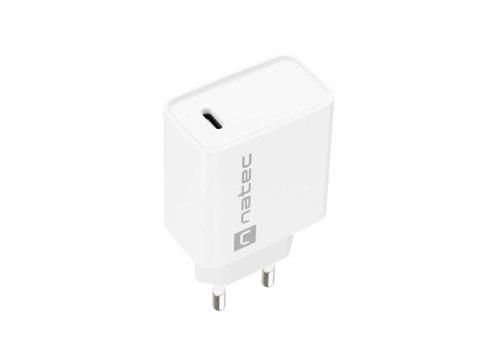 Natec Ładowarka sieciowa Ribera 1x USB-C 20W Biała